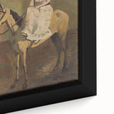 Vintage Equestrian Wall Art - Woman on Horseback in Earthy Tones
