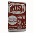 Rush 1970s Concert Poster - Special Guest Cheap Trick