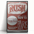 Rush 1970s Concert Poster - Special Guest Cheap Trick