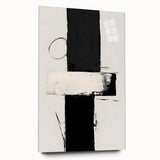 Abstract minimalist wall art design displayed in a sleek acrylic frame, highlighting soft pastel colors and geometric shapes, perfect for modern decor.