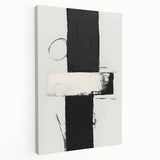 Abstract minimalist wall art on stretched canvas, showcasing soft earth tones and fluid shapes, designed to enhance modern decor in any living space.