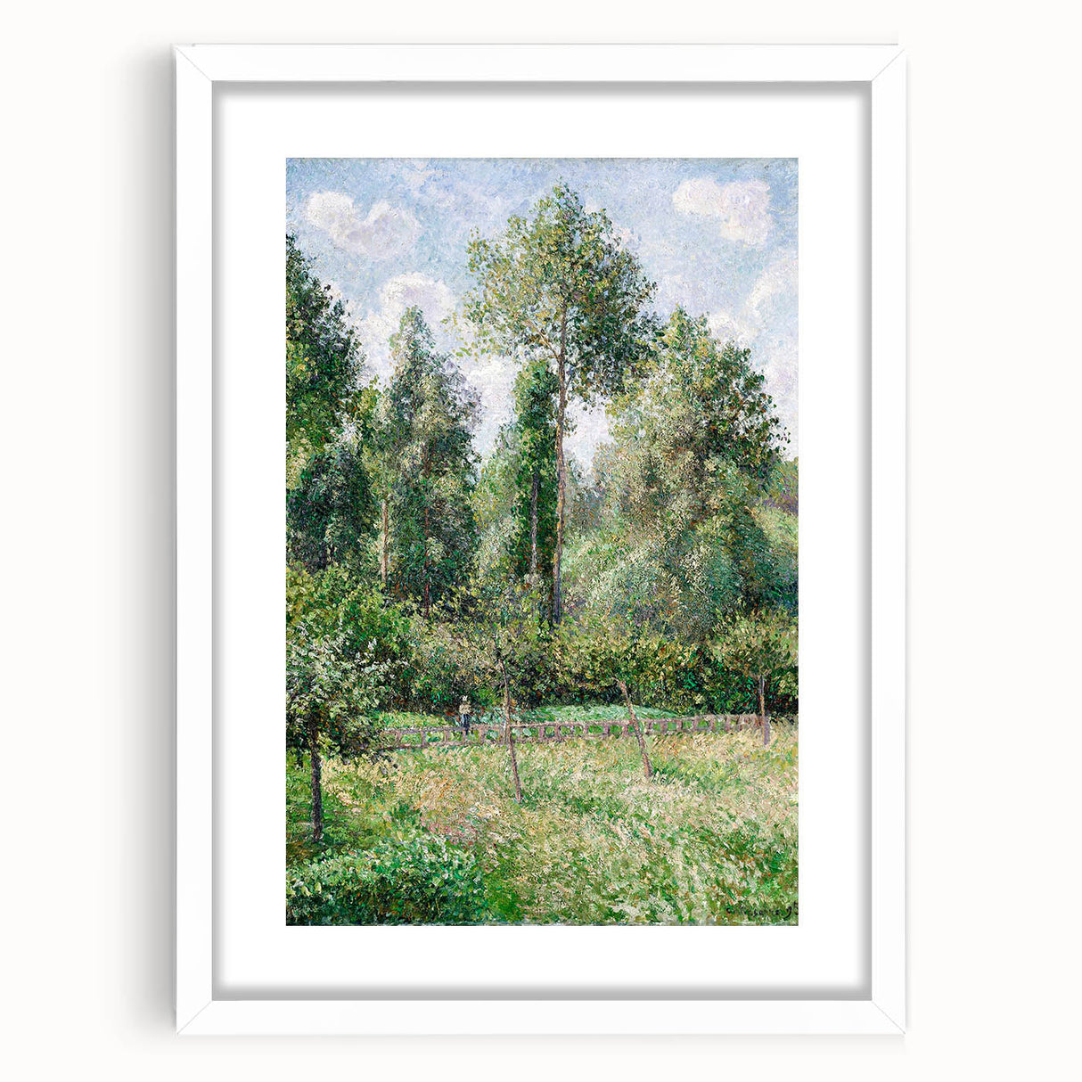 Impressionist Landscape Wall Art - Pissarro's Poplars in Éragny