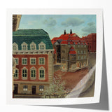 Charming Modern Cityscape Art – Classic Architectural Street View Decor