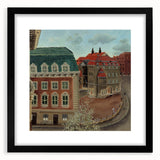 Charming Modern Cityscape Art – Classic Architectural Street View Decor