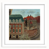 Charming Modern Cityscape Art – Classic Architectural Street View Decor
