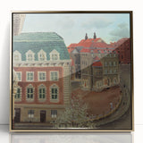 Charming Modern Cityscape Art – Classic Architectural Street View Decor