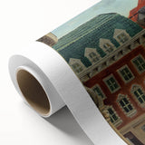 Charming Modern Cityscape Art – Classic Architectural Street View Decor