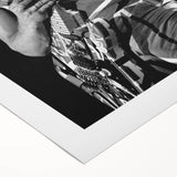 Eddie Van Halen Guitar Legend Poster - Vintage Black & White Art