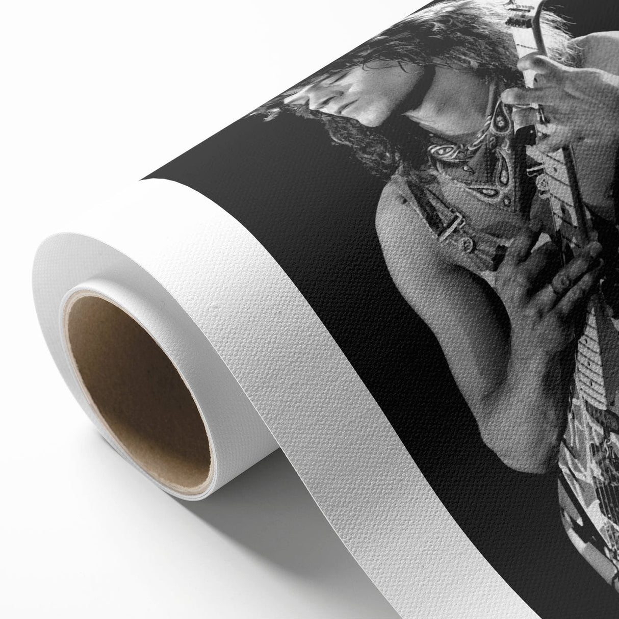 Eddie Van Halen Guitar Legend Poster - Vintage Black & White Art