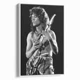 Eddie Van Halen Guitar Legend Poster - Vintage Black & White Art