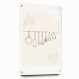 Large abstract wall art on acrylic glass featuring swirling blue and gray tones, suited for bedroom or dining room decor.