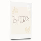 Large abstract wall art in vibrant blue and green tones on acrylic glass, ideal for bedroom or dining room decor.