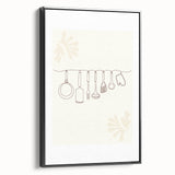 Black and white landscape art painting on framed canvas, featuring a vintage poster design, ideal for bedroom wall decor.