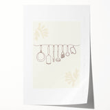 Extra large rolled canvas print of vibrant floral art, ideal for dining room or bathroom wall decor.