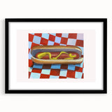 Extra large abstract art print featuring vibrant, textured colors on a framed canvas, ideal for living room decor.