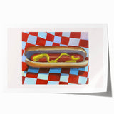 Extra large rolled print featuring a floral design in muted earth tones, suitable for art wall dining room or bathroom.