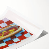 Extra large wall art featuring line art flowers in black on white, rolled print format, ideal for large living room decor.