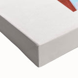 Monochrome landscape painting on stretched canvas, featuring a serene, wide-angle tree-lined horizon.