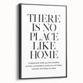 "There is No Place Like Home" Typography Canvas Art