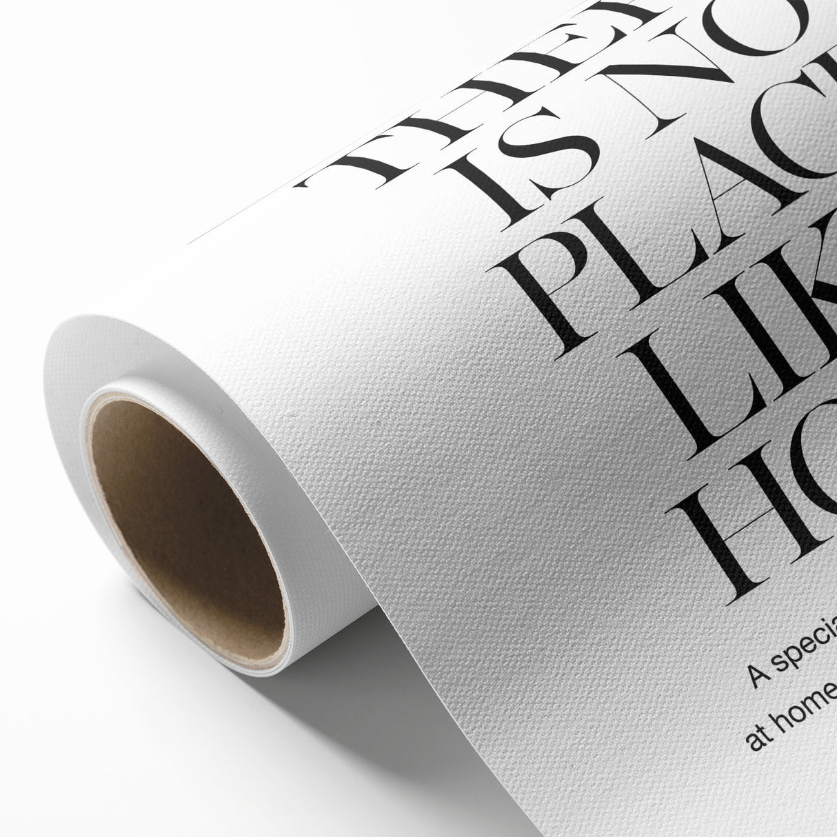"There is No Place Like Home" Typography Canvas Art
