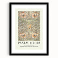 Biblical Typography Wall Art - Psalm 119:103 Floral Canvas Print