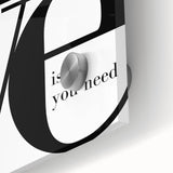 Modern Typography Wall Art - "LOVE" Inspirational Canvas Print