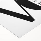 Modern Typography Wall Art - "LOVE" Inspirational Canvas Print