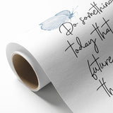 Butterfly Typography Art Print – Motivational Quote on Canvas