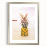 Tropical Paradise Canvas - Pineapple Beach Wall Art for Summer Decor