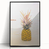 Tropical Paradise Canvas - Pineapple Beach Wall Art for Summer Decor