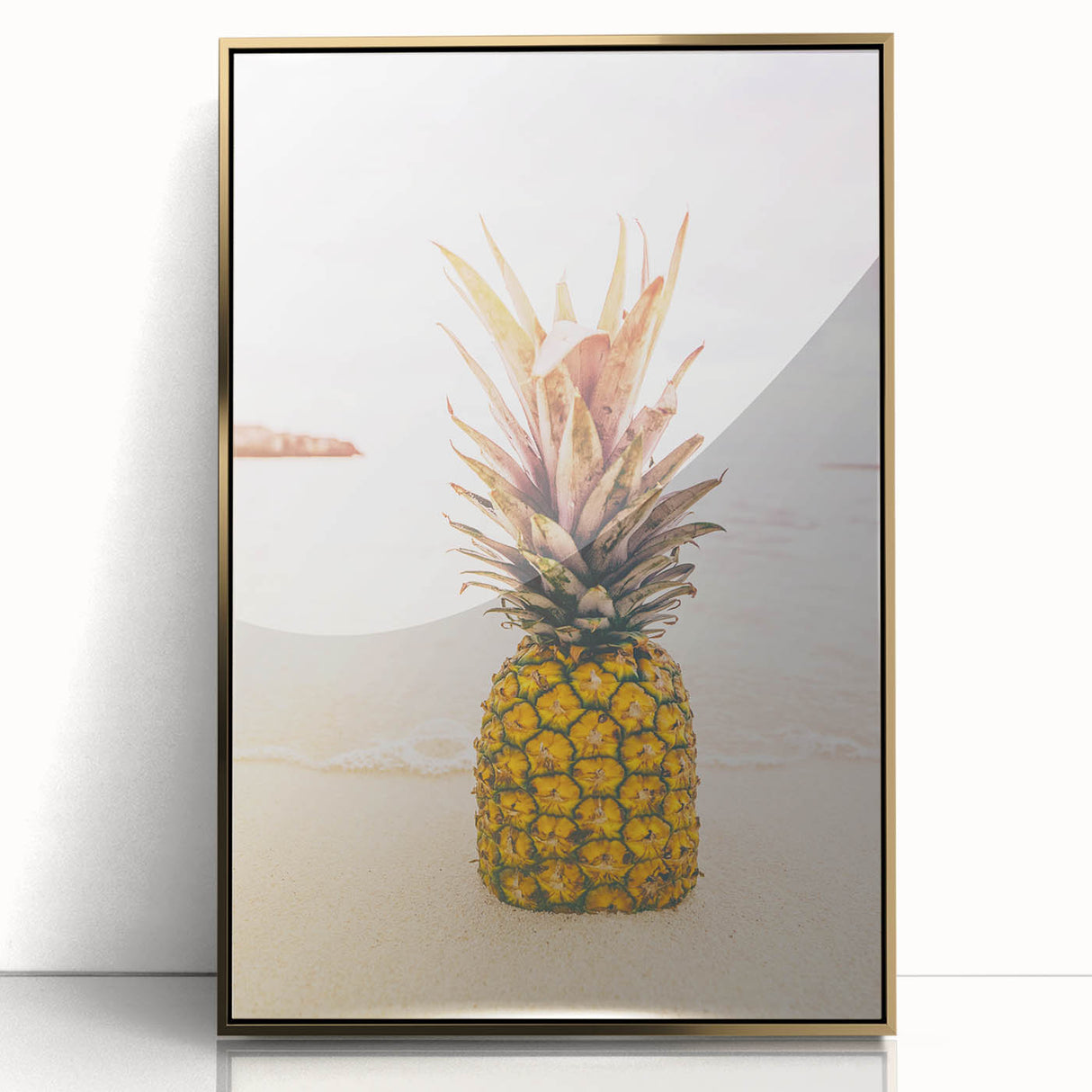Tropical Paradise Canvas - Pineapple Beach Wall Art for Summer Decor