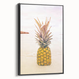 Tropical Paradise Canvas - Pineapple Beach Wall Art for Summer Decor
