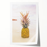 Tropical Paradise Canvas - Pineapple Beach Wall Art for Summer Decor