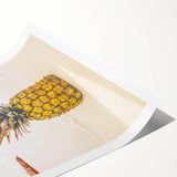 Tropical Paradise Canvas - Pineapple Beach Wall Art for Summer Decor