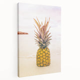Tropical Paradise Canvas - Pineapple Beach Wall Art for Summer Decor