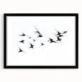 Flight in Motion – Dynamic Black and White Abstract Bird Wall Art