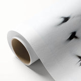 Flight in Motion – Dynamic Black and White Abstract Bird Wall Art