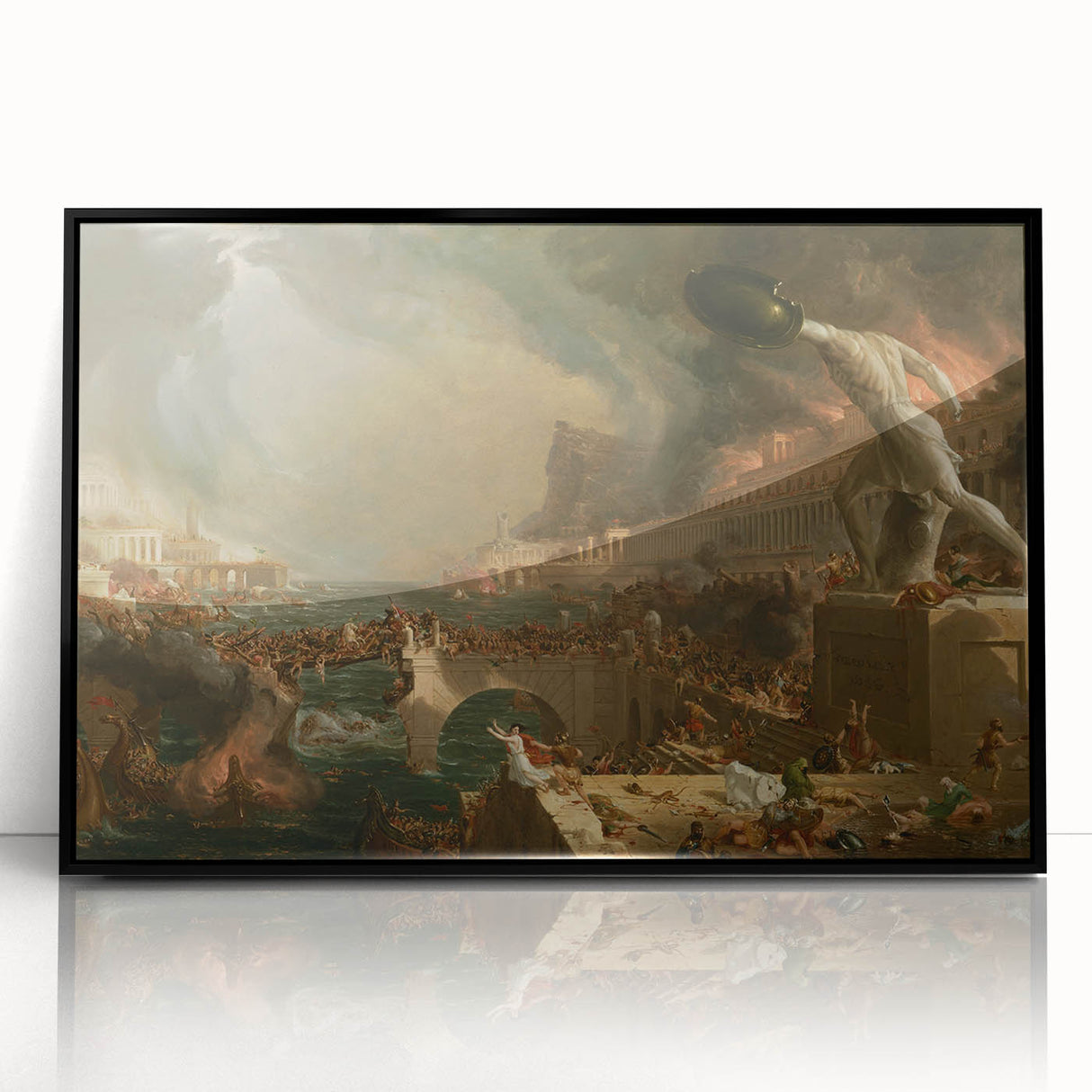 The Course of Empire: Destruction - Romanticism Historical Art Canvas