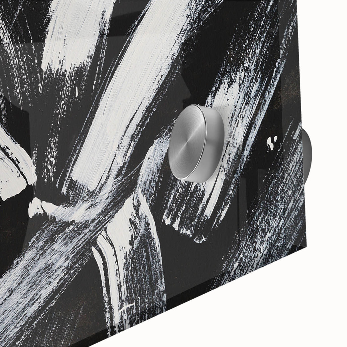 Bold Black and White Brushstroke Wall Art – Framed & Canvas