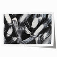Bold Black and White Brushstroke Wall Art – Framed & Canvas