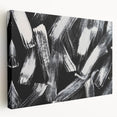 Bold Black and White Brushstroke Wall Art – Framed & Canvas