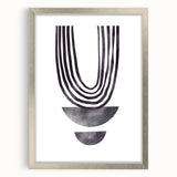 Modern Dining Room Art - Abstract Monochrome Wall Decor