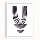 Modern Dining Room Art - Abstract Monochrome Wall Decor