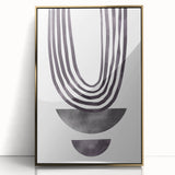 Modern Dining Room Art - Abstract Monochrome Wall Decor