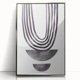 Modern Dining Room Art - Abstract Monochrome Wall Decor