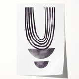 Modern Dining Room Art - Abstract Monochrome Wall Decor