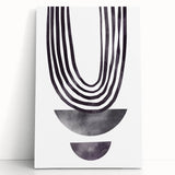 Modern Dining Room Art - Abstract Monochrome Wall Decor