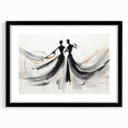 Elegant Abstract Figures – Modern Black and White Wall Art
