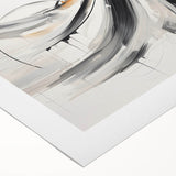 Elegant Abstract Figures – Modern Black and White Wall Art