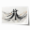 Elegant Abstract Figures – Modern Black and White Wall Art